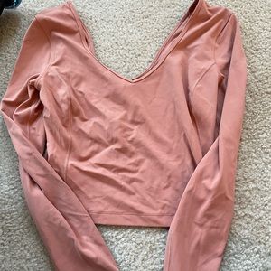 Long sleeve V-Neck Lululemon Top EUC Size 6